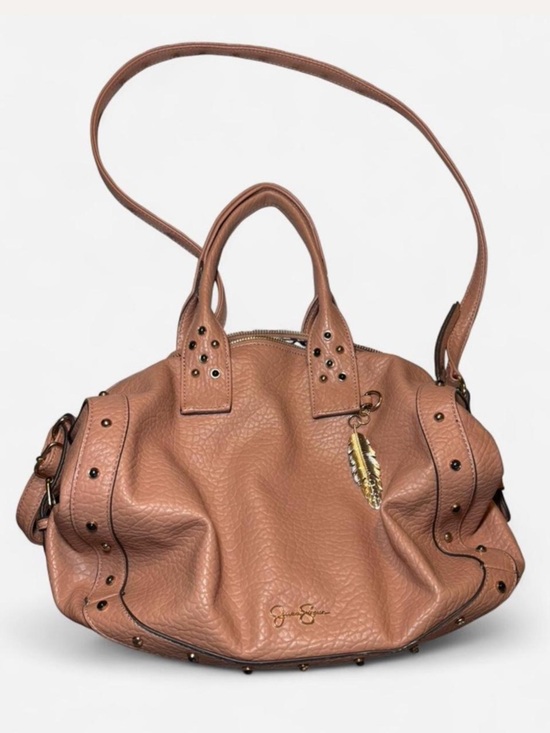 Jessica Simpson Handbags - Jessica Simpson Pink Textured Handbag with Stud Accents